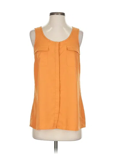Pre-owned A.n.a. A New Approach Sleeveless Blouse In Orange