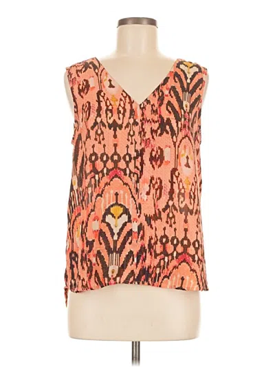 Pre-owned A.n.a. A New Approach Sleeveless Blouse In Orange