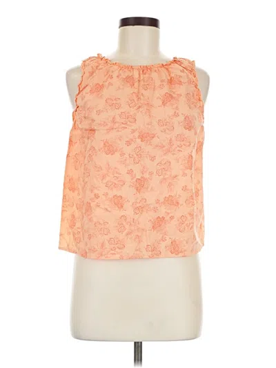 Pre-owned A.n.a. A New Approach Sleeveless Blouse In Orange
