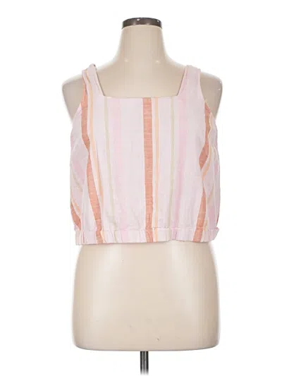 Pre-owned A.n.a. A New Approach Sleeveless Blouse In Pink