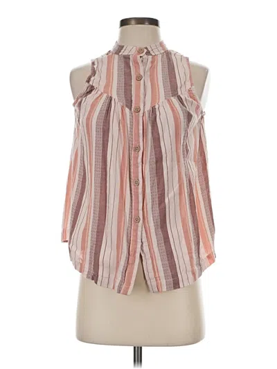 Pre-owned A.n.a. A New Approach Sleeveless Blouse In Pink
