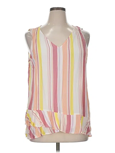 Pre-owned A.n.a. A New Approach Sleeveless Blouse In Pink