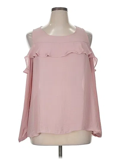 Pre-owned A.n.a. A New Approach Sleeveless Blouse In Pink