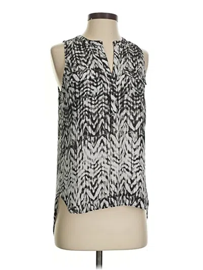 Pre-owned A.n.a. A New Approach Sleeveless Blouse In Silver