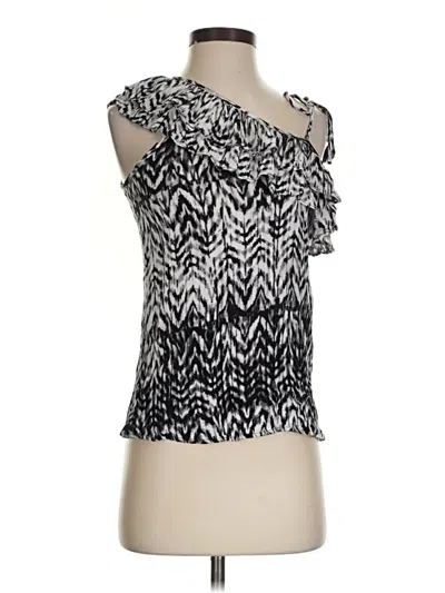 Pre-owned A.n.a. A New Approach Sleeveless Blouse In Silver