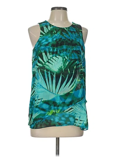 Pre-owned A.n.a. A New Approach Sleeveless Blouse In Teal