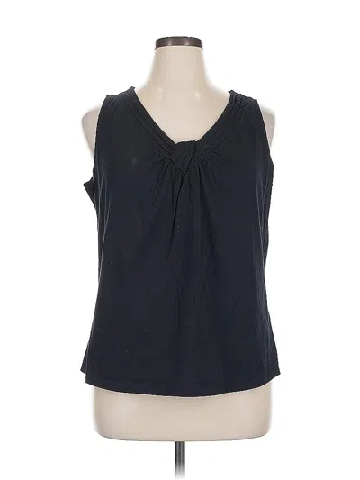 Pre-owned A.n.a. A New Approach Sleeveless T-shirt In Black