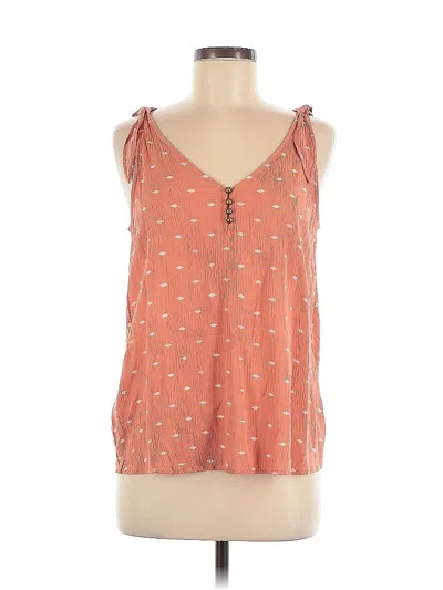 Pre-owned A.n.a. A New Approach Sleeveless Top Orange Sweetheart Neckline Tops