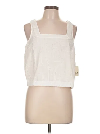 A.n.a. A New Approach Sleeveless Top White Square Neckline Tops