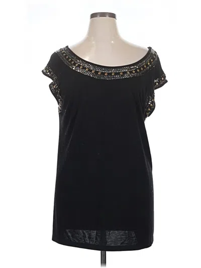 Pre-owned A.n.a. A New Approach Sleeveless T-shirt In Black