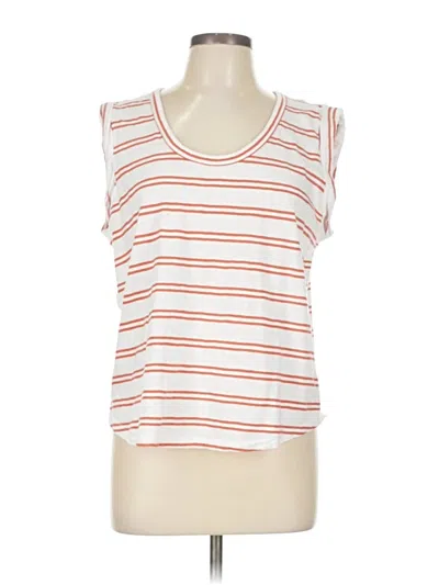 Pre-owned A.n.a. A New Approach Sleeveless T-shirt In White