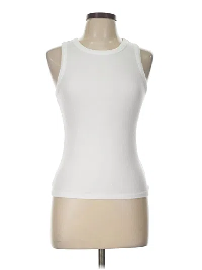 Pre-owned A.n.a. A New Approach Sleeveless T-shirt In White