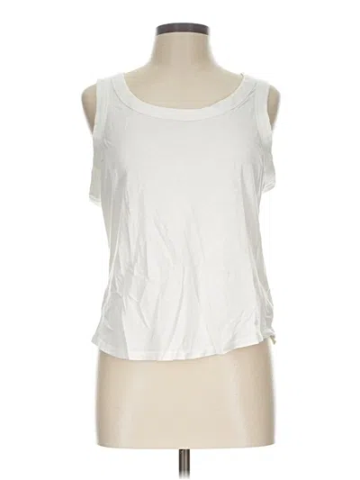 Pre-owned A.n.a. A New Approach Sleeveless T-shirt In White