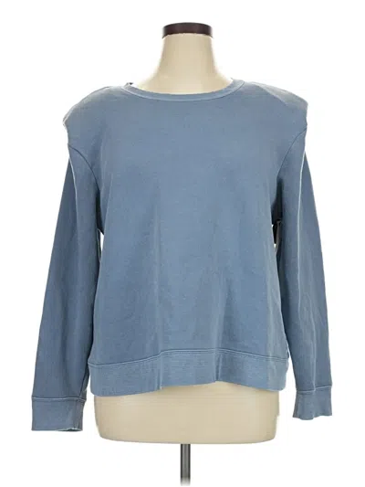 Pre-owned A.n.a. A New Approach Sweatshirt In Blue