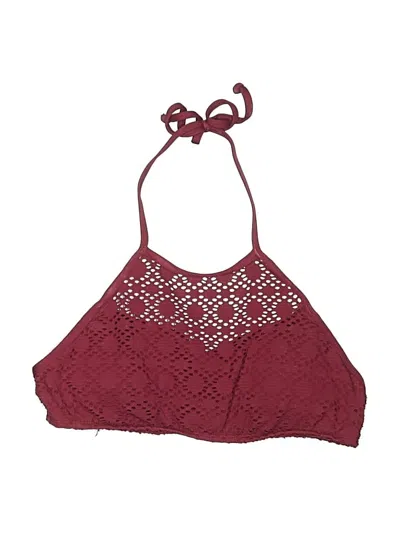 Pre-owned A.n.a. A New Approach Swimsuit Top Burgundy Swimwear