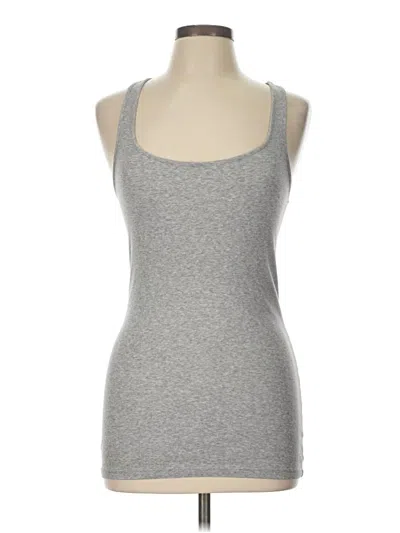 Pre-owned A.n.a. A New Approach Tank Top Gray Halter Neckline Tops