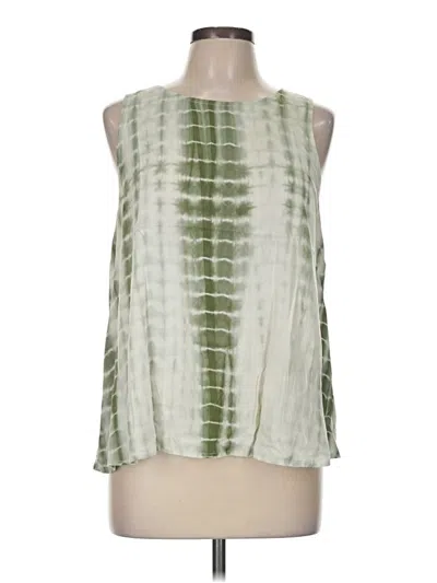 Pre-owned A.n.a. A New Approach Tank Top Green Halter Neckline Tops