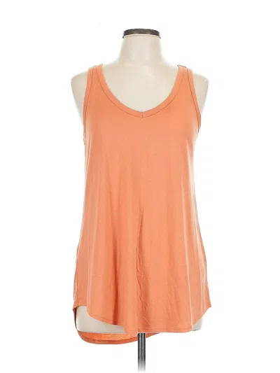 Pre-owned A.n.a. A New Approach Tank Top Orange Halter Neckline Tops