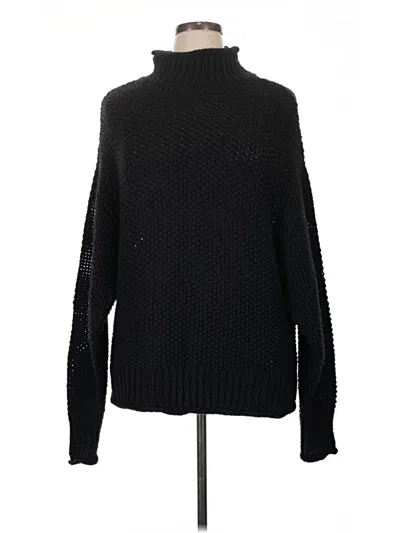 Pre-owned A.n.a. A New Approach Turtleneck Sweater In Black