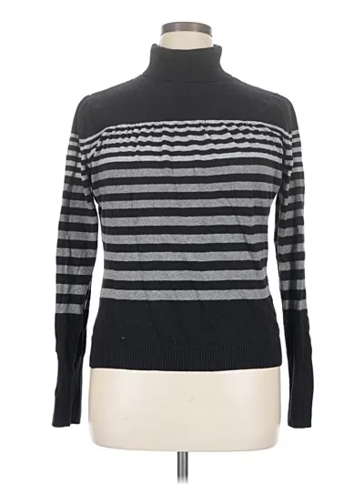 Pre-owned A.n.a. A New Approach Turtleneck Sweater In Gray