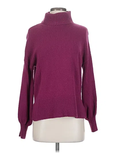 Pre-owned A.n.a. A New Approach Turtleneck Sweater In Purple