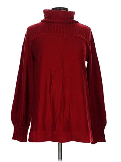 Pre-owned A.n.a. A New Approach Turtleneck Sweater In Red