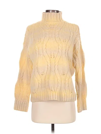 Pre-owned A.n.a. A New Approach Turtleneck Sweater In Yellow