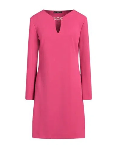 Ana Alcazar Woman Mini Dress Fuchsia Size 8 Polyester, Elastane In Pink