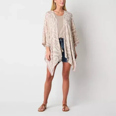 Ana Animal Print Wrap In White