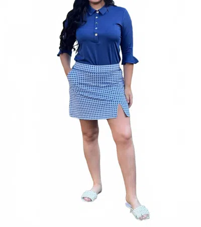 Ana Clare Alex Skort In Coco In Blue