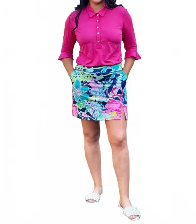 Ana Clare Alex Skort In Crabby In Blue
