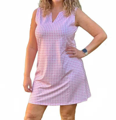 Ana Clare Carly Shift Mini Dress In Seabird In Purple