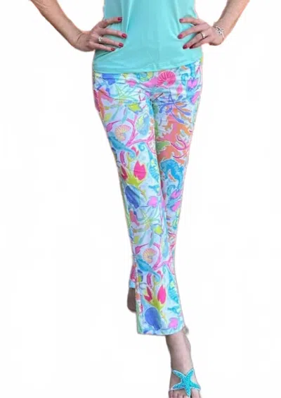 Ana Clare Cherie Flare Legged Pant In Moana In Multi