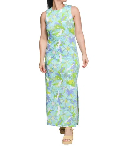 Ana Clare Emilee Maxi Shift Dress In Breezie In Multi