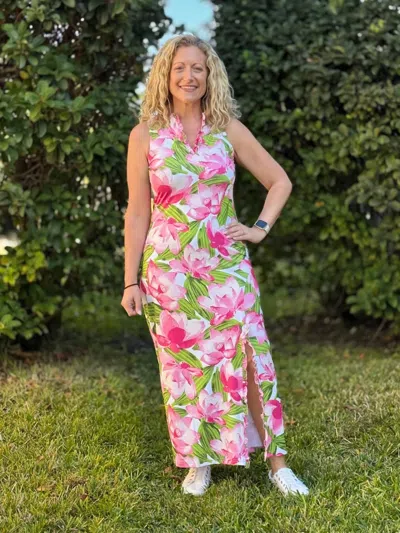 Ana Clare Jacin Maxi Dress In Sweetie In Animal Print