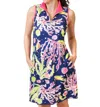 Ana Clare Lexi Dress In Laguna In Multi