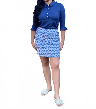 Ana Clare Logan Skort In Kahuna In Blue