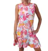 Ana Clare Mj Flounce Dress In Tahiti In Multi