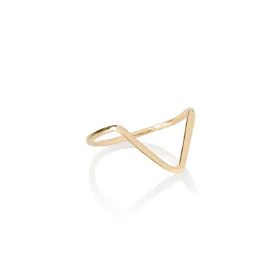 Ana Dyla Women's Avantgarde 14ct Gold Ring