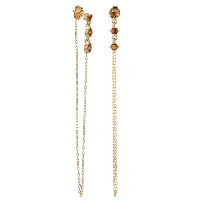 Ana Dyla Women's Azra Citrine Earrings In Gold
