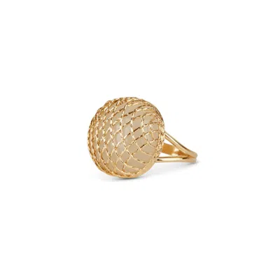 Ana Dyla Women's Chalcedony Bold Ring 14ct Gold