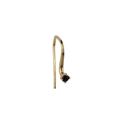 Ana Dyla Women's Gold / Black Serendipity Black Spinel Earring