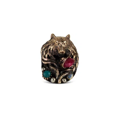 Ana Dyla Women's Gold Wolf Ring