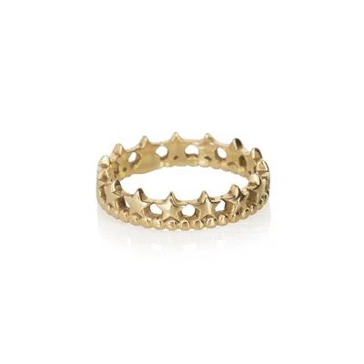 Ana Dyla Women's Majesty Crown Ring 14ct Gold
