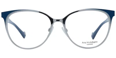 Ana Hickmann Ah1331 Women's Glasses, Blue, Size 53 In Silver
