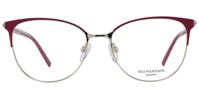 Ana Hickmann Ah1370 Women's Glasses, Red, Size 53
