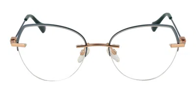 Ana Hickmann Ah1491t 12a Occhiali Da Vista Blu Per Donna (solo Montatura)