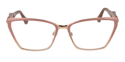 Ana Hickmann Ah1538 05b Women's Glasses Gold Size 56 - Free Lenses - Blue Light Block Available In Gray