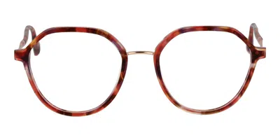 Ana Hickmann Ah1554t G22 Women's Glasses Red Size 52 - Free Lenses - Blue Light Block Available In Brown