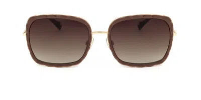 Ana Hickmann Ah3162 T02 Women's Sunglasses Brown Size 57